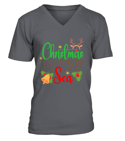 Christmas By The Sea V-Neck T-shirt