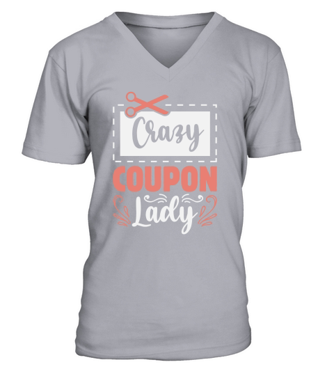 Crazy Coupon Lady 02 V-Neck T-shirt