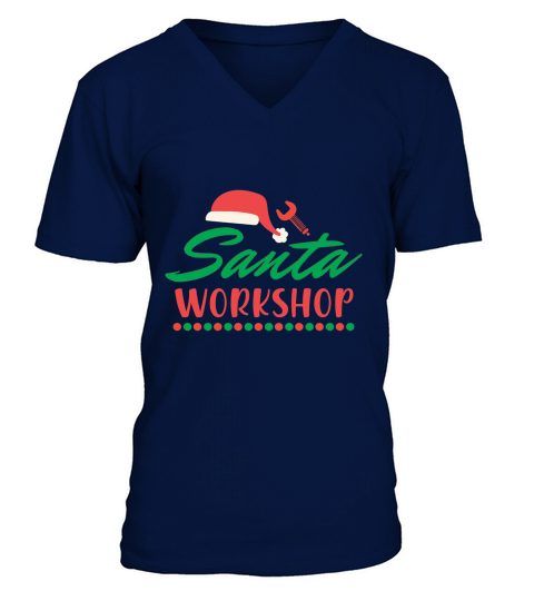 santa s workshop V-Neck T-shirt