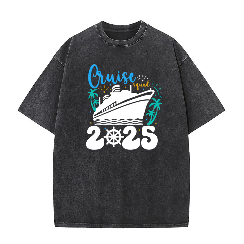 Cruise Squad 2025 Washed T-Shirt