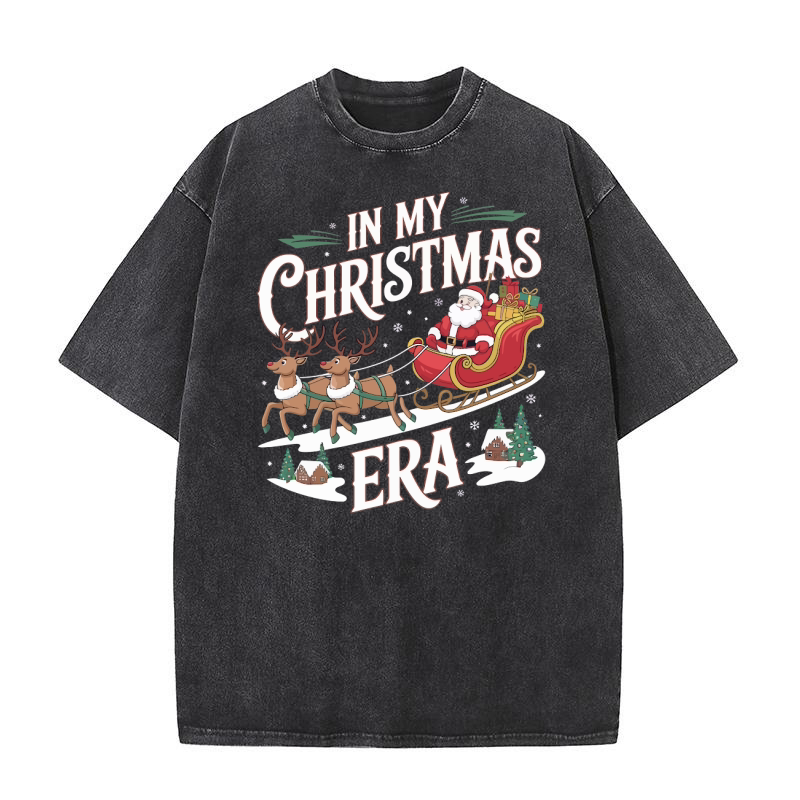 In My Christmas Era 4 Washed T-Shirt