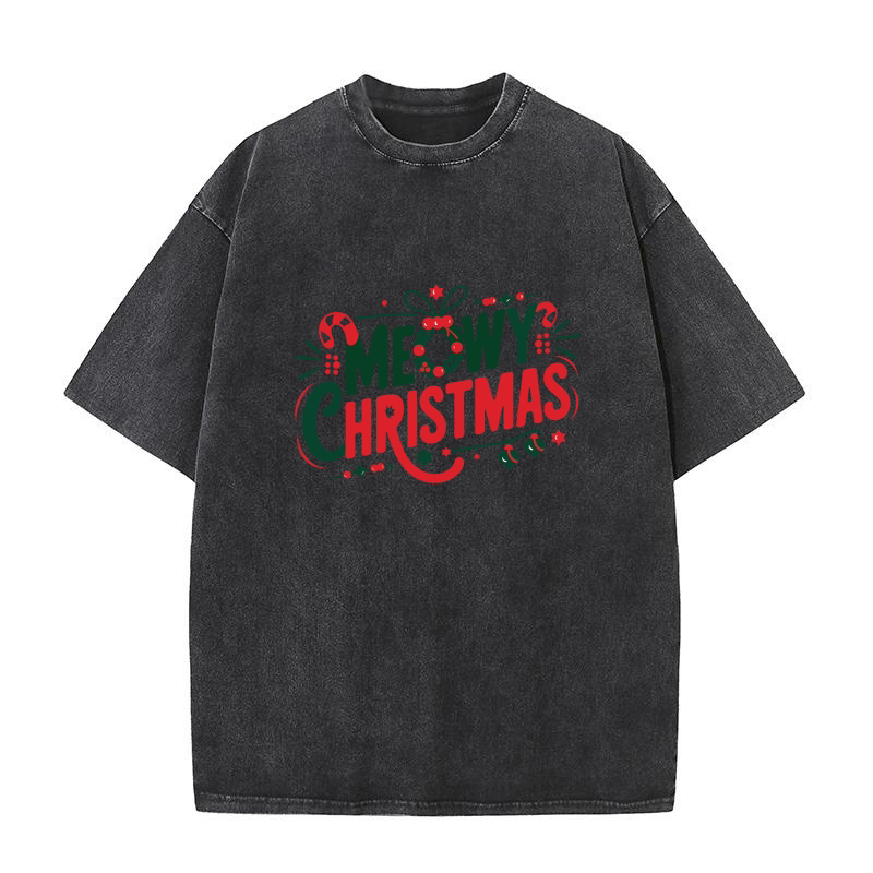 Meowy christmas 1.01 Washed T-Shirt