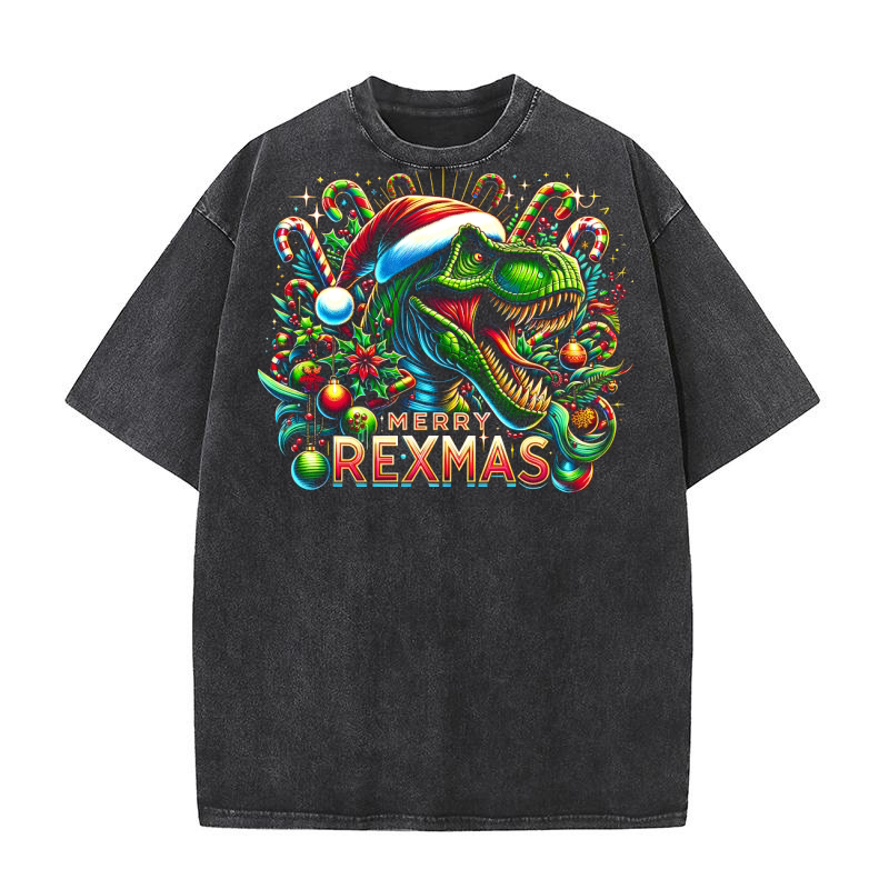 Merry  Rexmas Washed T-Shirt