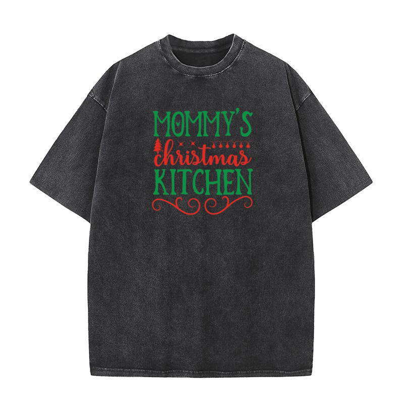 Mommys chritmas kitchen Washed T-Shirt