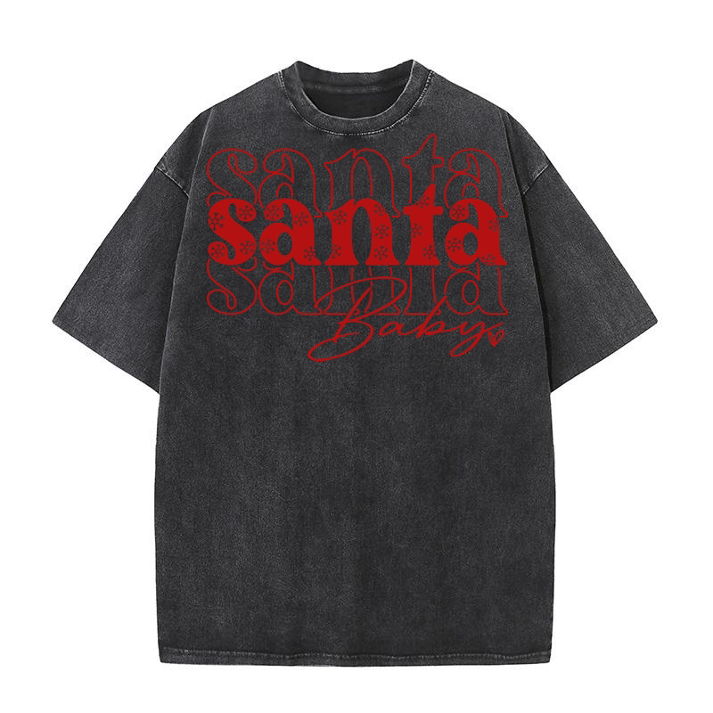 Santa baby Washed T-Shirt