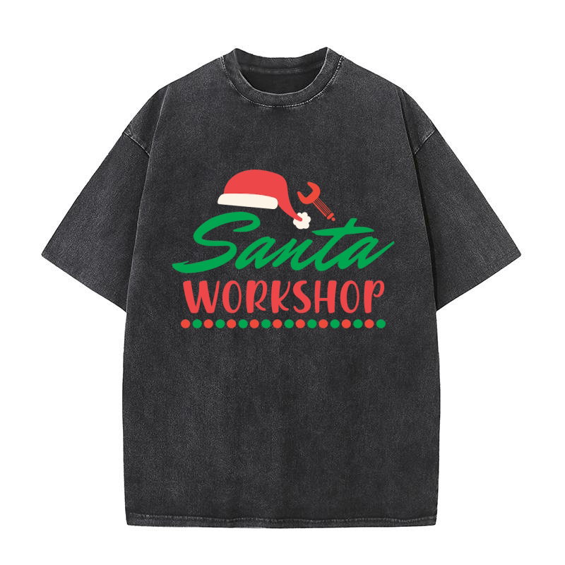 santa s workshop Washed T-Shirt