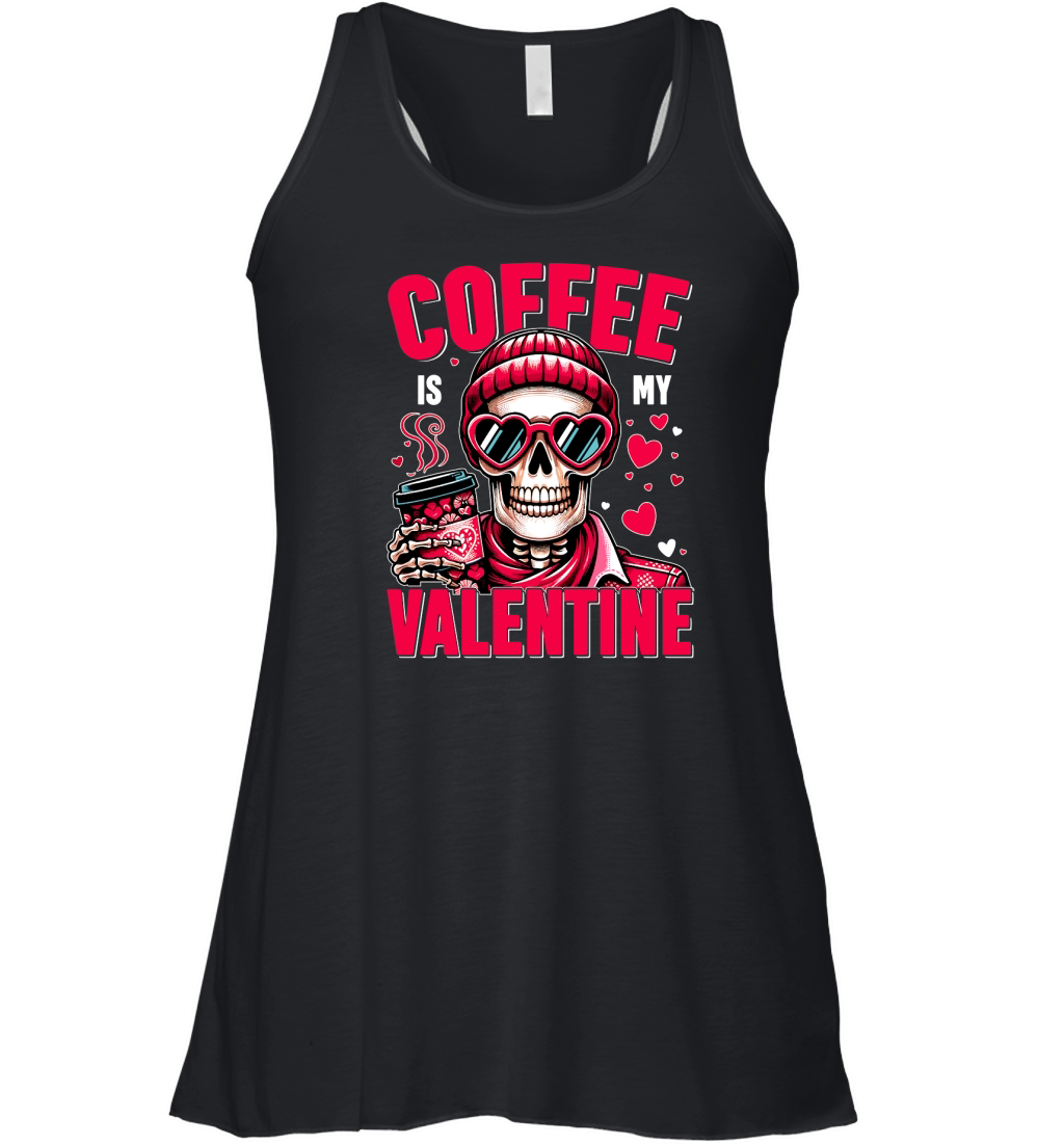 Coffee is My Valentine Women's Flowy Tank Top