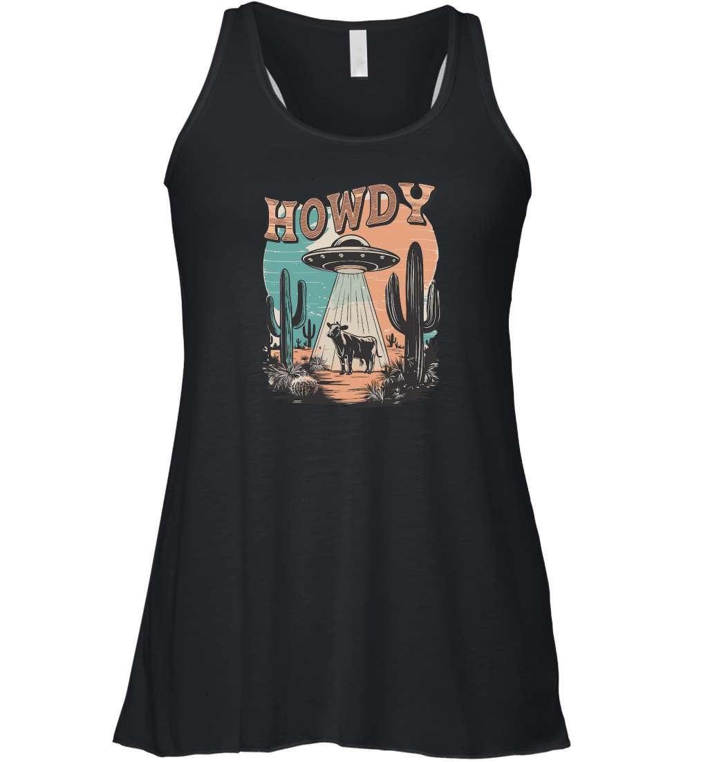 Howdy Western UFO Women's Flowy Tank Top