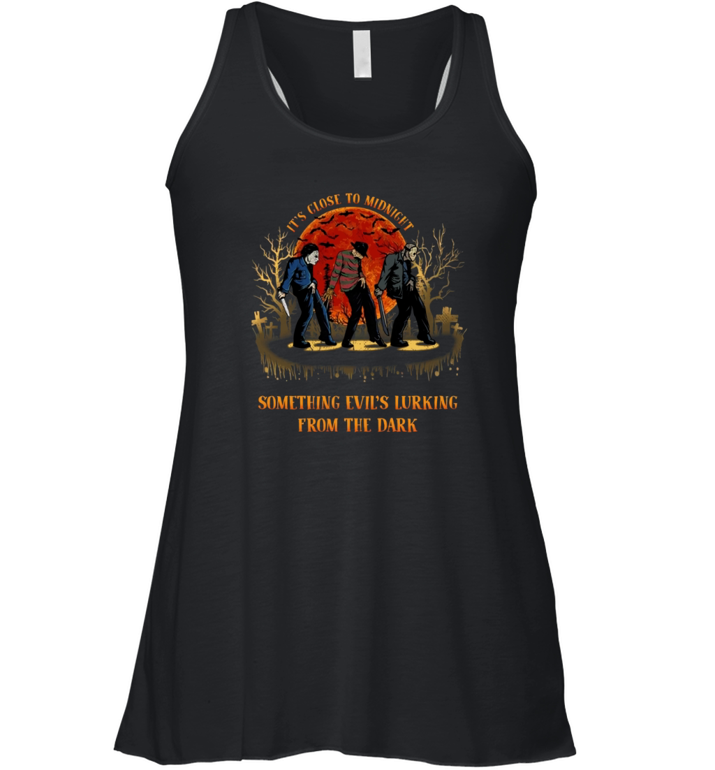 Its close to midnight something evils lurking from the dark Horror Halloween Women's Flowy Tank Top