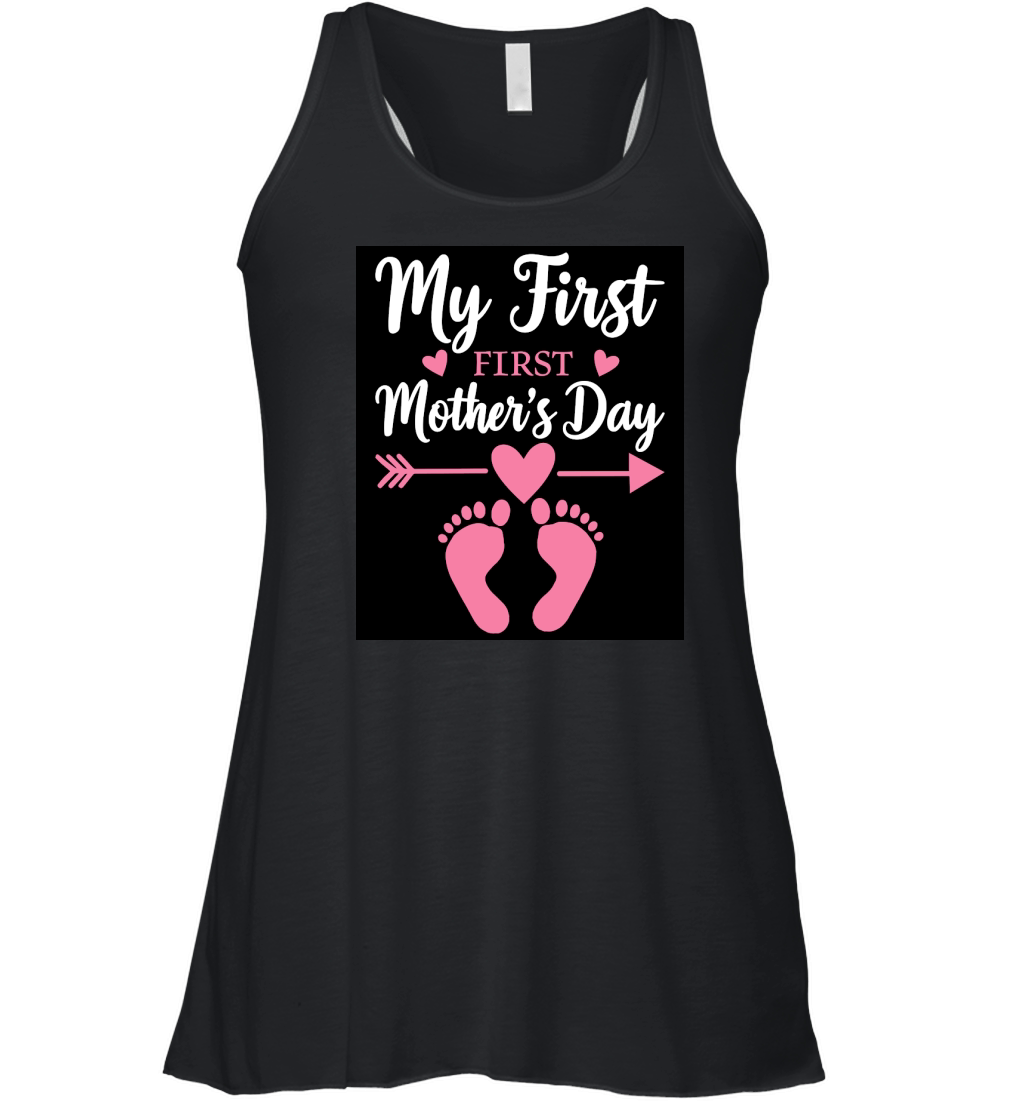 My firt mothers day mom 02 Women's Flowy Tank Top