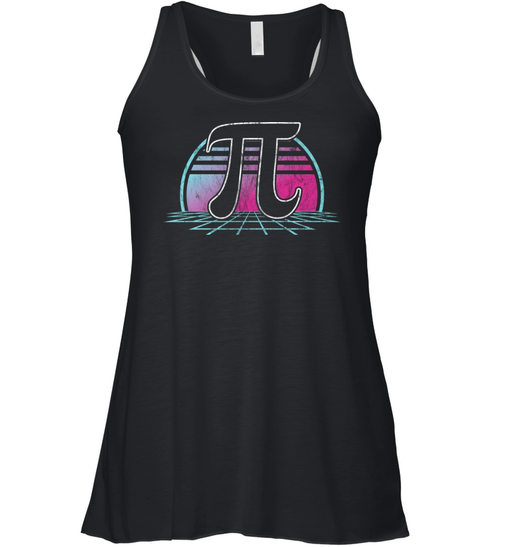 PI Day 2022 Math Lover Mathematics Retro Vintage Women's Flowy Tank Top