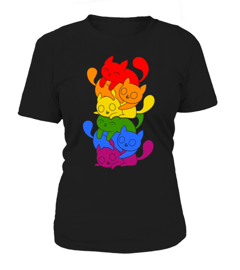 LGBT Color Cat Lesbian Gay LGBTQ Pride Transgender Women's T-Shirt
