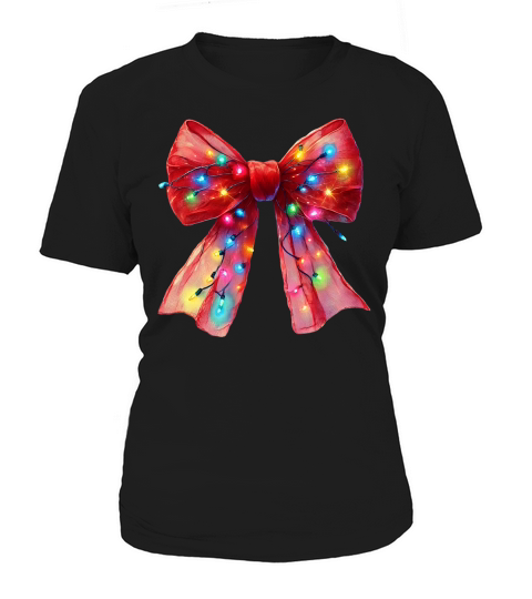 Red Bow Fairy Lights Women's T-Shirt