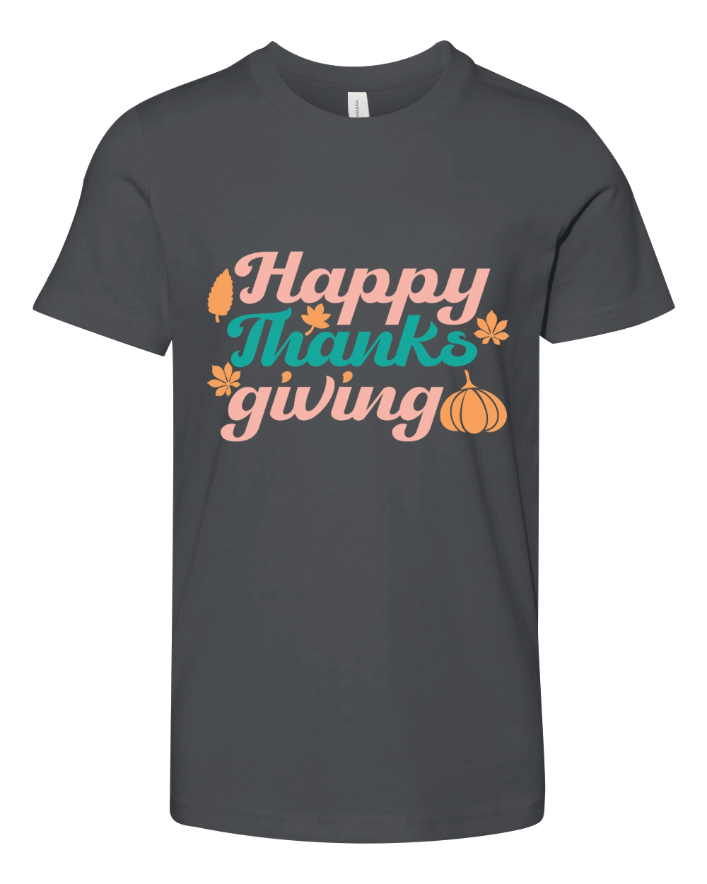 Happy Thanks Giving   Colorful Youth Unisex Jersey Tee