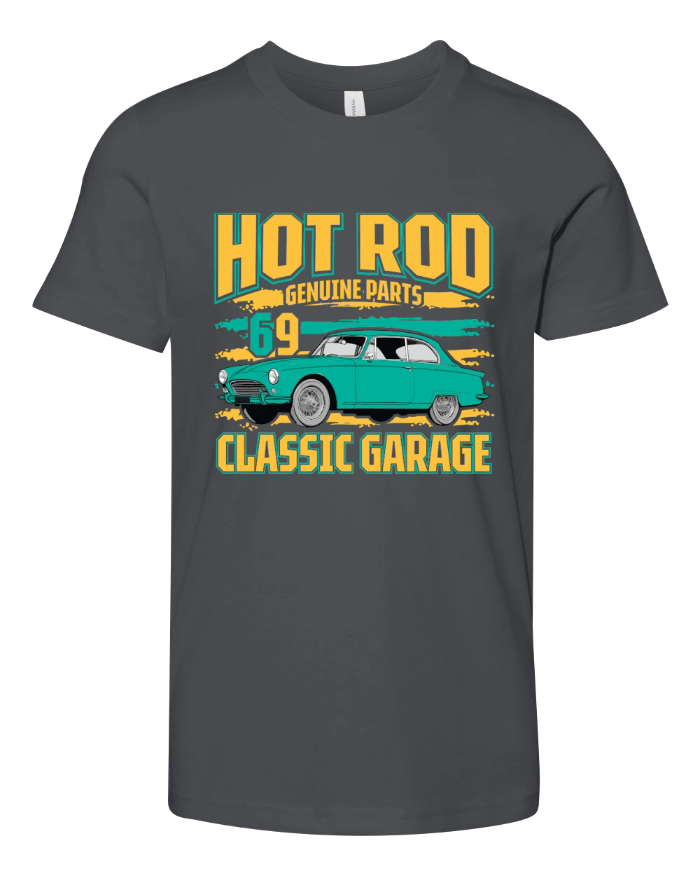Hot Rod Genuine Parts 69 classic garage Vintage Car Youth Unisex Jersey Tee