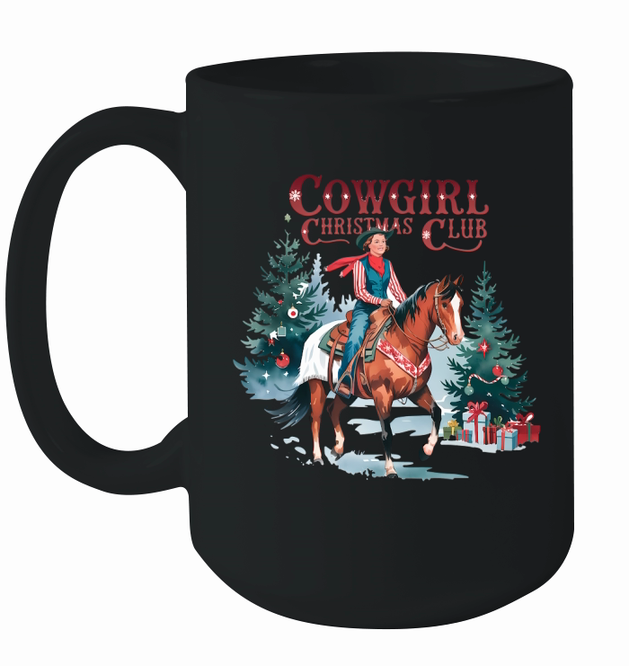 Cowgirl Christmas Club Vintage Christmas 02 Ceramic Mug