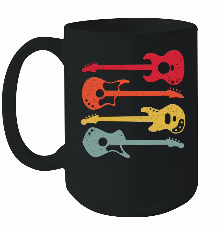 Guitar Retro Ceramic Mug