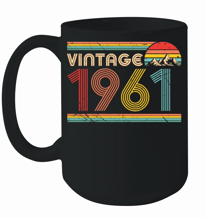 Vintage 1961 60th Birthday Est 1961 Ceramic Mug