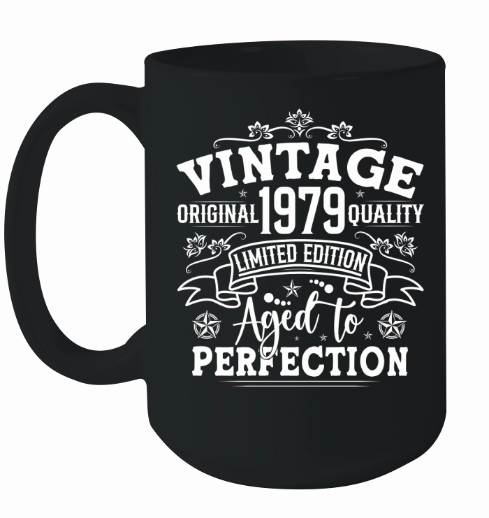 Vintage Birthday TShirt Design Bundle 1979 Ceramic Mug
