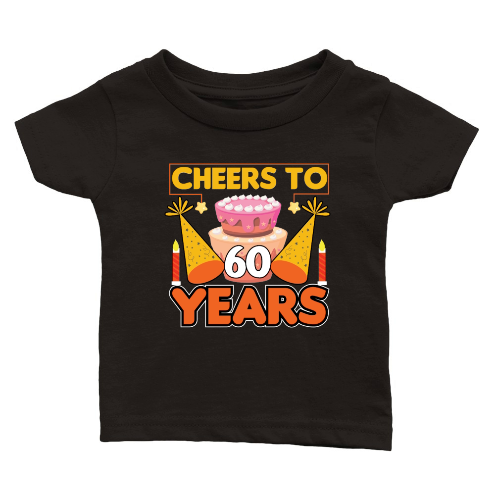 Birthday Cheers to 60 years Classic Baby Crewneck T-shirt