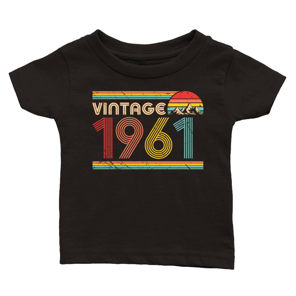 Vintage 1961 60th Birthday Est 1961 Classic Baby Crewneck T-shirt