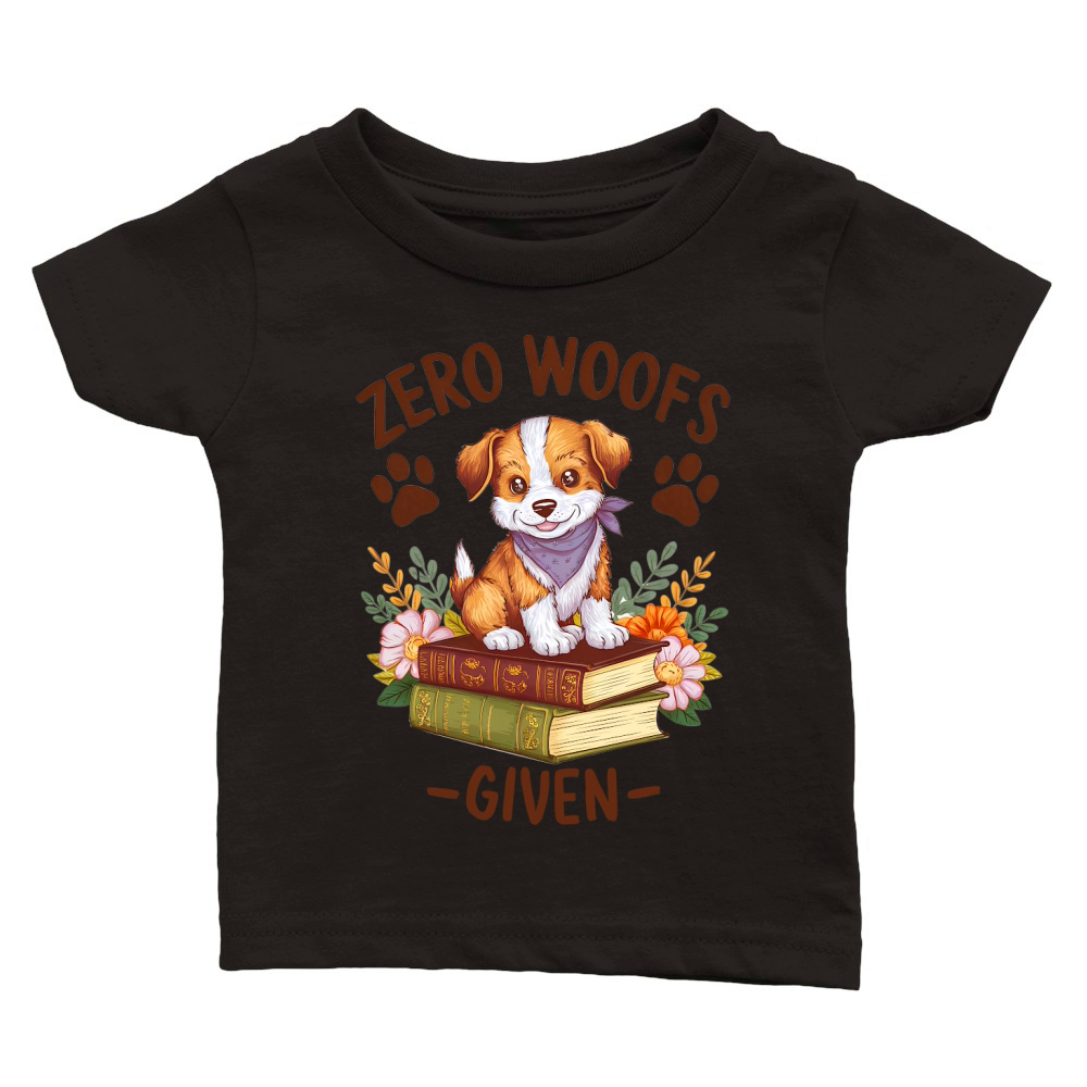 Zero woofs given Classic Baby Crewneck T-shirt