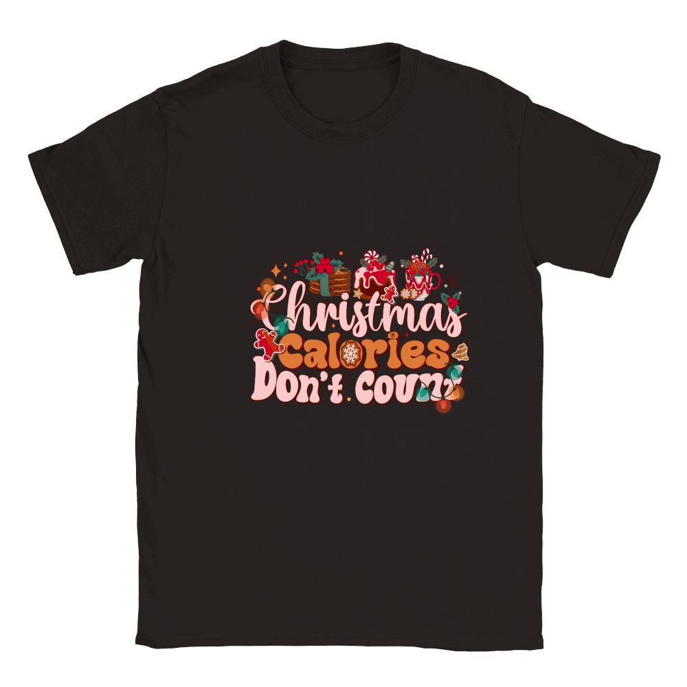 christmas calories dont count Classic Kids Crewneck T-shirt