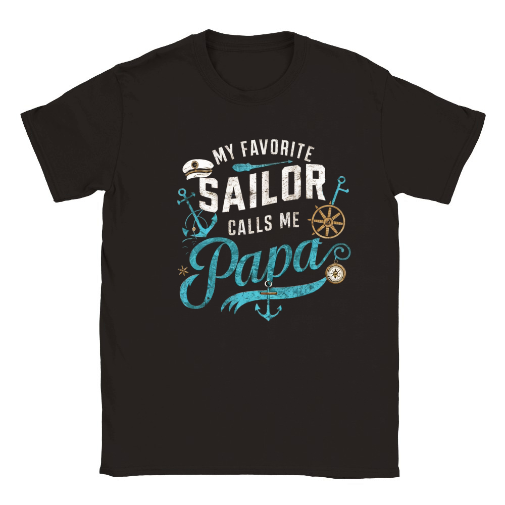 My favorite sailor calls me papa Classic Kids Crewneck T-shirt