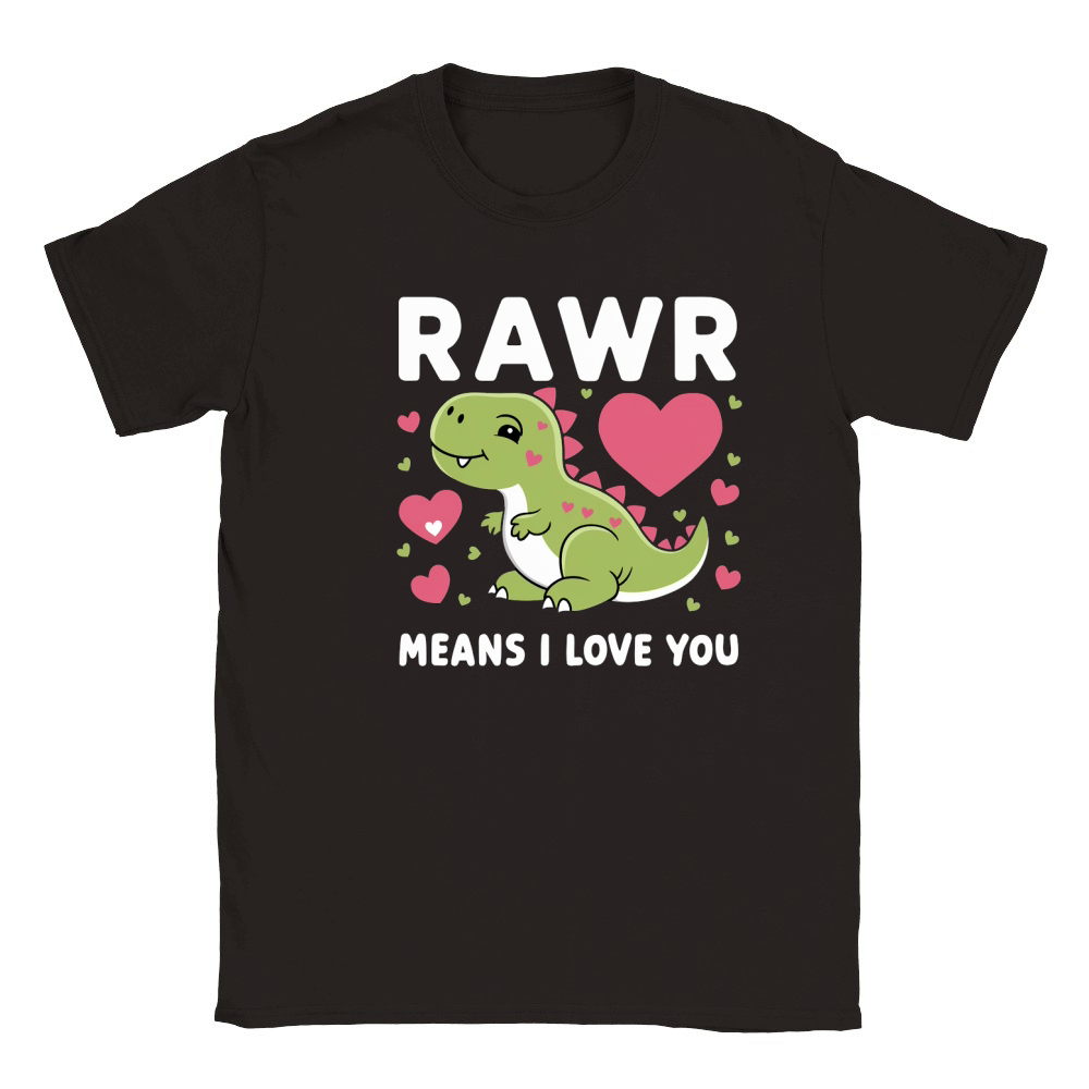 Rawr Means I Love You Classic Kids Crewneck T-shirt