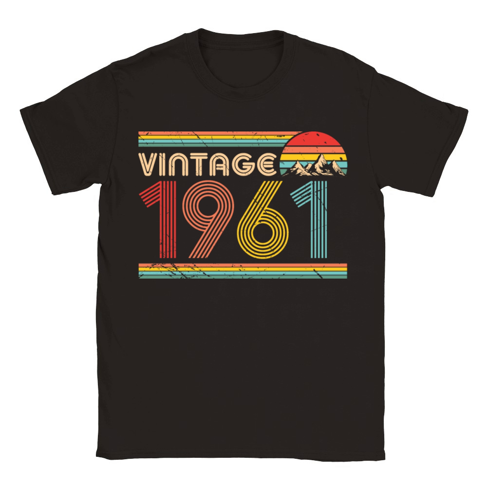 Vintage 1961 60th Birthday Est 1961 Classic Kids Crewneck T-shirt