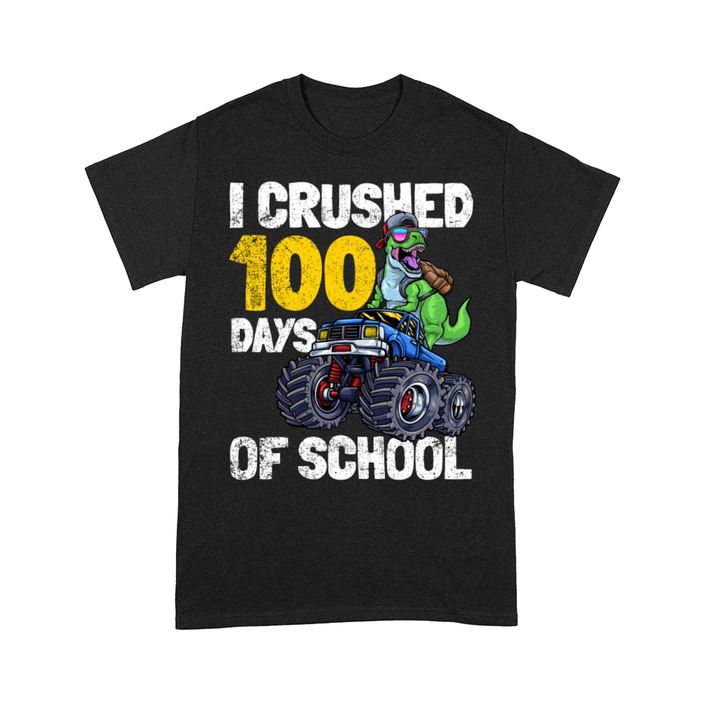 100 Days of School Dinosaur Excavator Comfort T-shirt