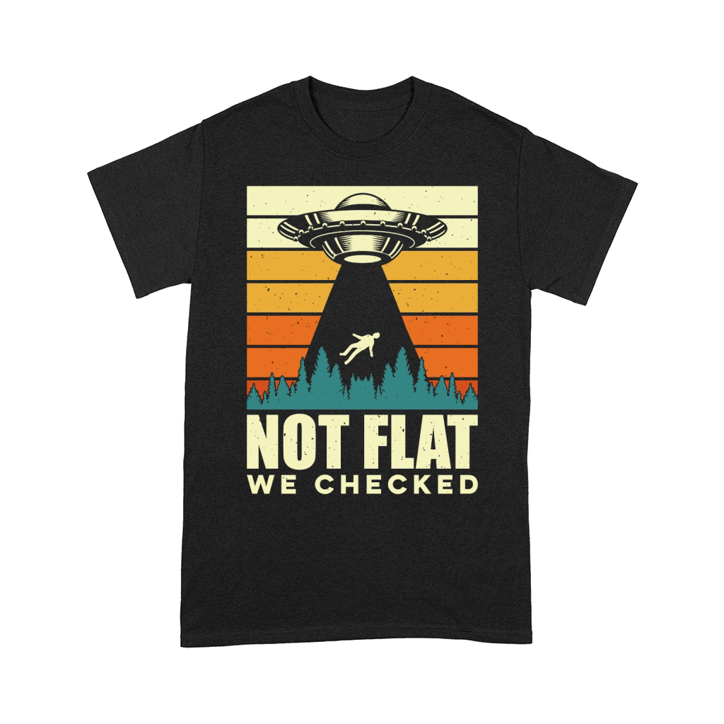 Vintage UFO Alien not Flat we checked Comfort T-shirt