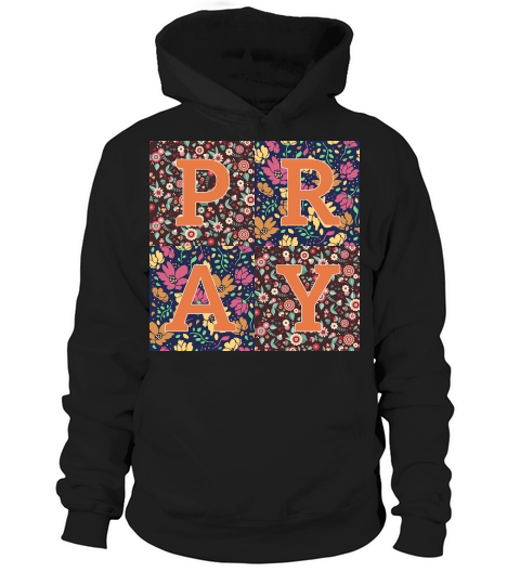 Floral Patchwork Pray Hoodie Unisex
