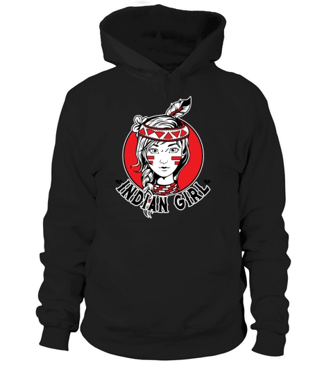Indian Girl Warrior Skull Is Ready For Battle Hoodie Unisex