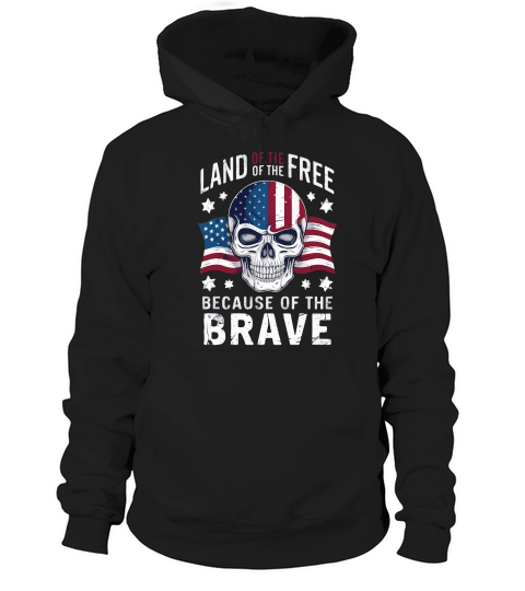 Land of the free because of the brave 02 Hoodie Unisex