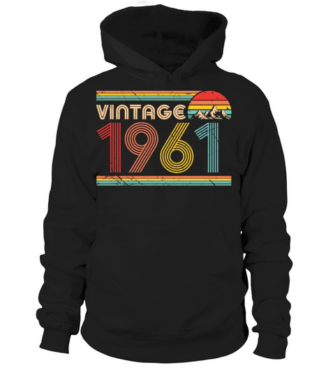Vintage 1961 60th Birthday Est 1961 Hoodie Unisex