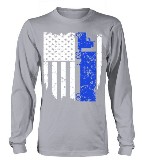 Truck Driver Trucker Flag Hanes Tagless racing T S Long sleeved Unisex