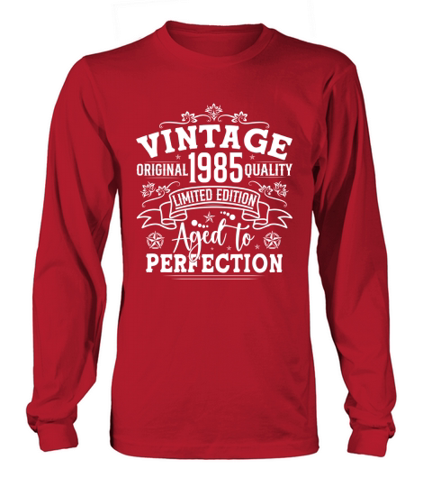 Vintage Birthday TShirt Design Bundle 1985 Long sleeved Unisex