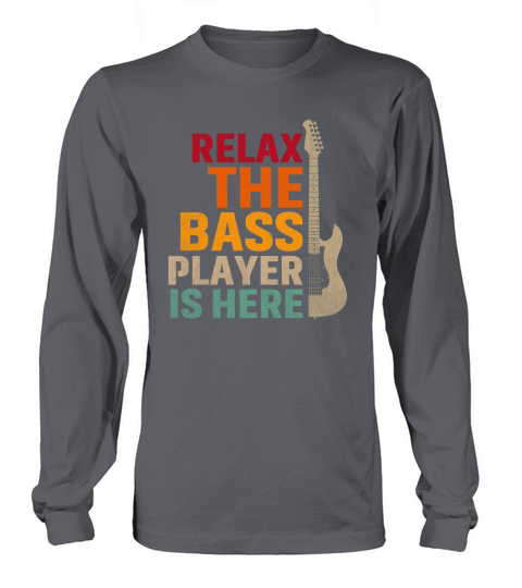 Vintage Relax the Guitar Player Is Here Long sleeved Unisex