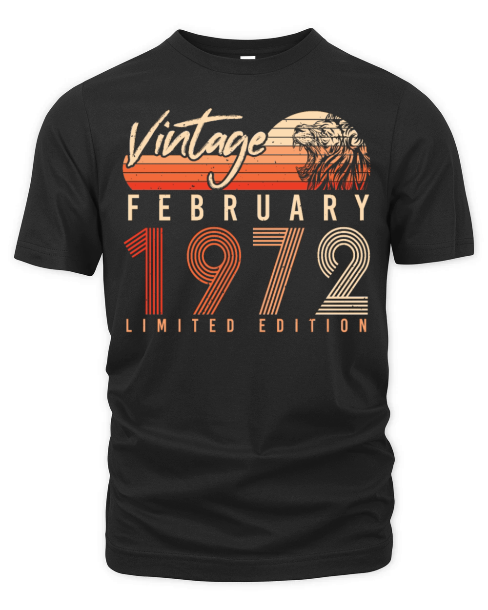 1972 February Limited Vintage Organic Unisex T-shirt