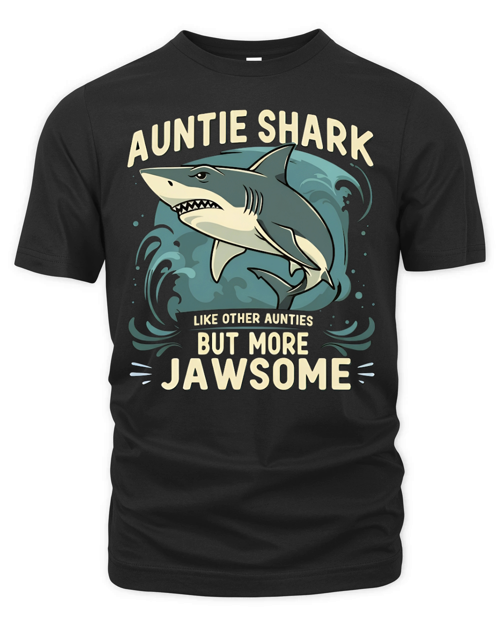 auntie shark like other aunties but more jawsome Organic Unisex T-shirt