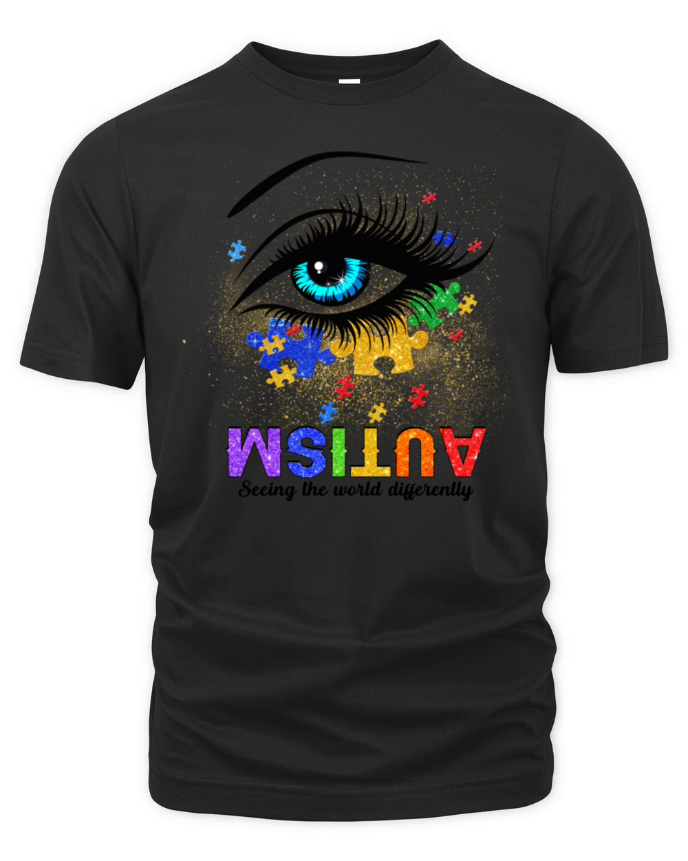 Autism Awareness Shirt Autism Seeing The World Dif Organic Unisex T-shirt