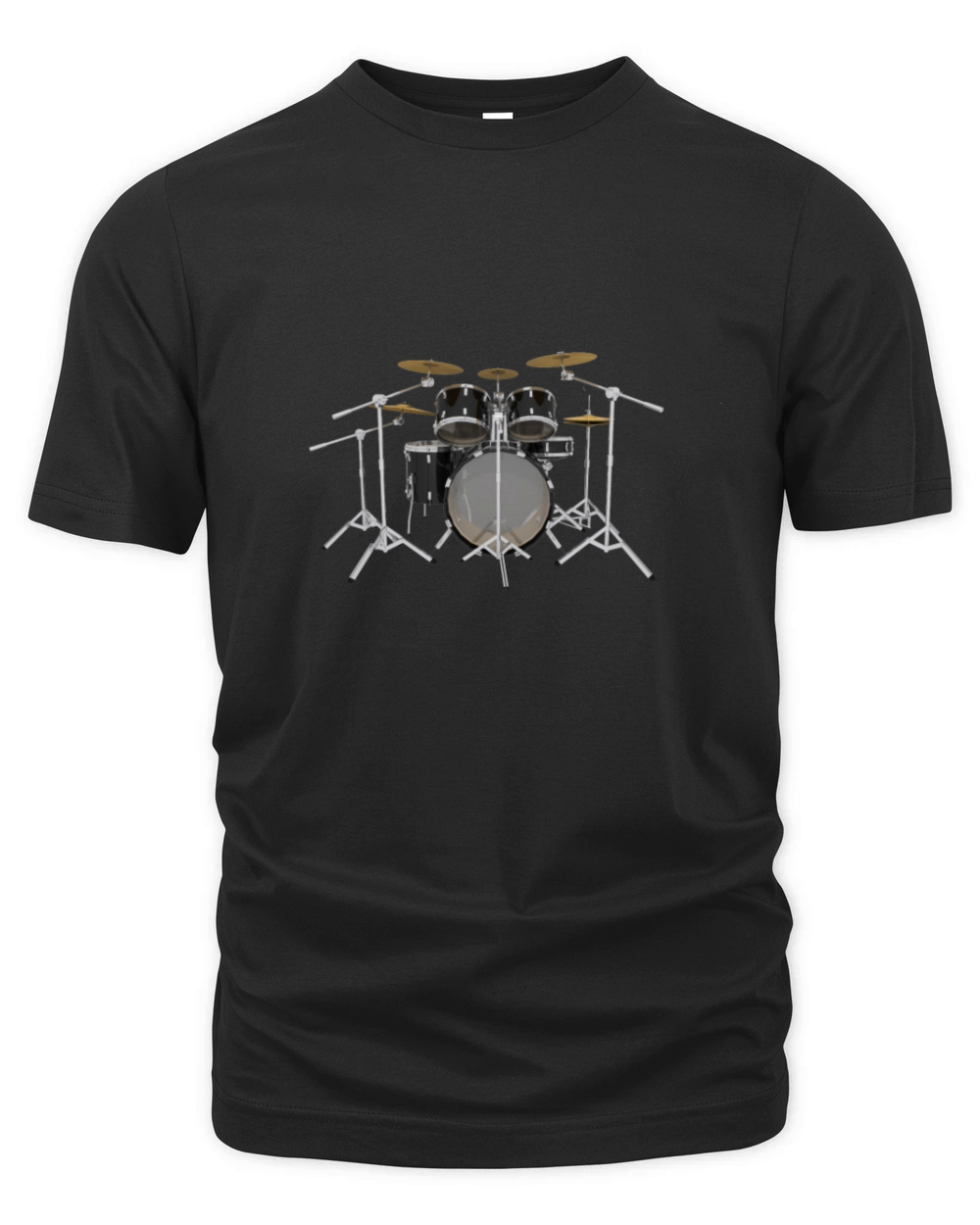Black Drum Kit Organic Unisex T-shirt