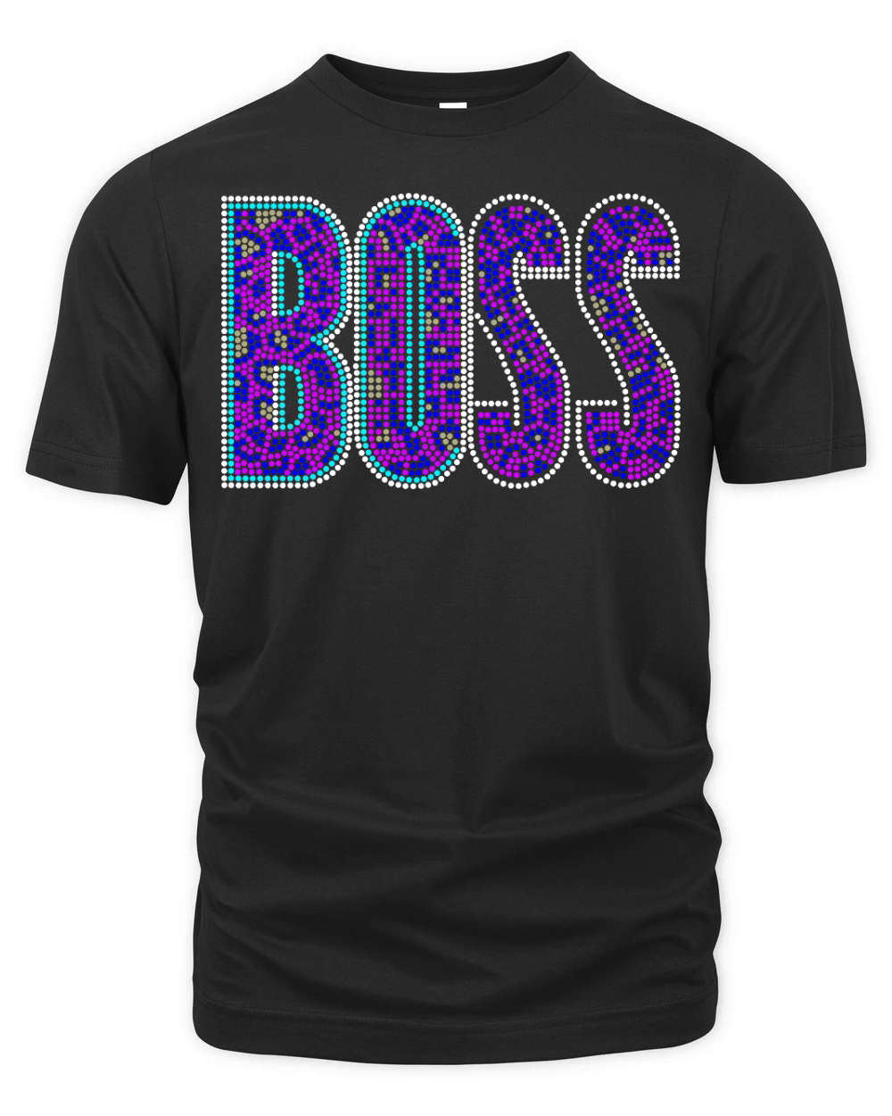 Boss Rhinestone Templates 1 Organic Unisex T-shirt