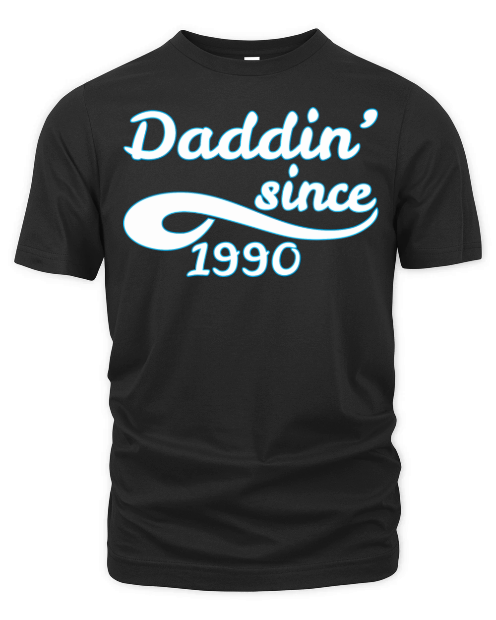 Daddin Since 1990 Happy Fathers Day Organic Unisex T-shirt