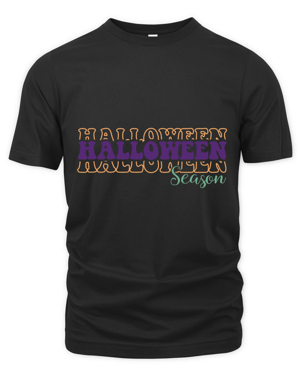 Halloween Season Retro Groovy Vintage 1.01 Organic Unisex T-shirt
