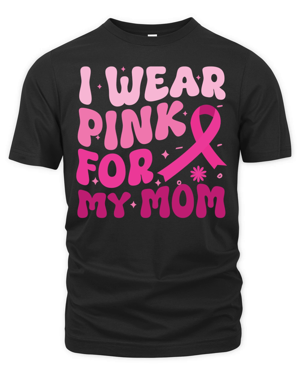 I wear pink for my mom 1 Organic Unisex T-shirt