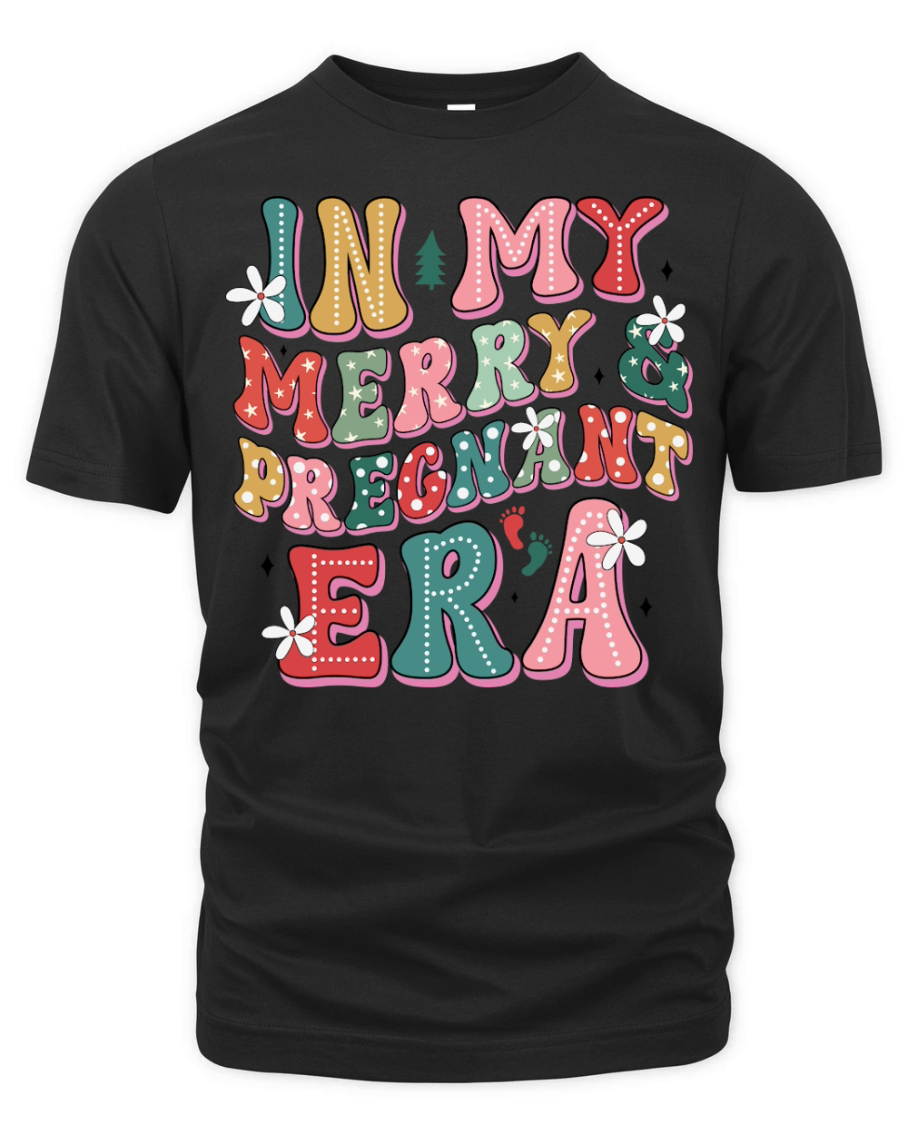 In my merry precnant ERA Organic Unisex T-shirt