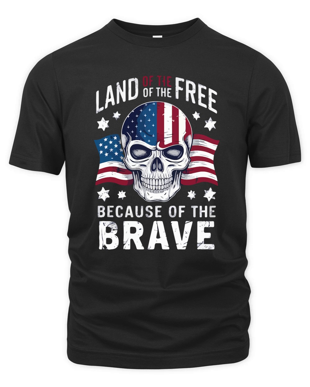 Land of the free because of the brave 02 Organic Unisex T-shirt