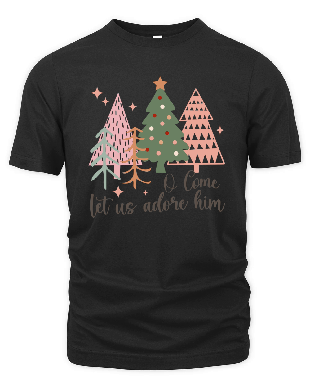 O come let us adore him Organic Unisex T-shirt